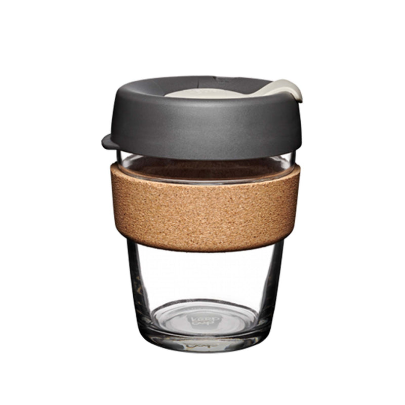 KeepCup Brew Cork Glass - Press Grab & Go Keep Cup M (340ml)  