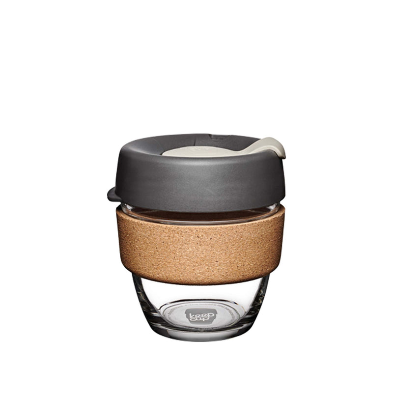 KeepCup Brew Cork Glass - Press Grab & Go Keep Cup   