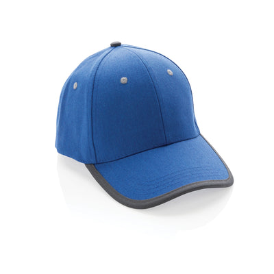 Brushed Recycled Cotton 6 panel Contrast cap Headwear The Ethical Gift Box (DEV SITE) Blue  