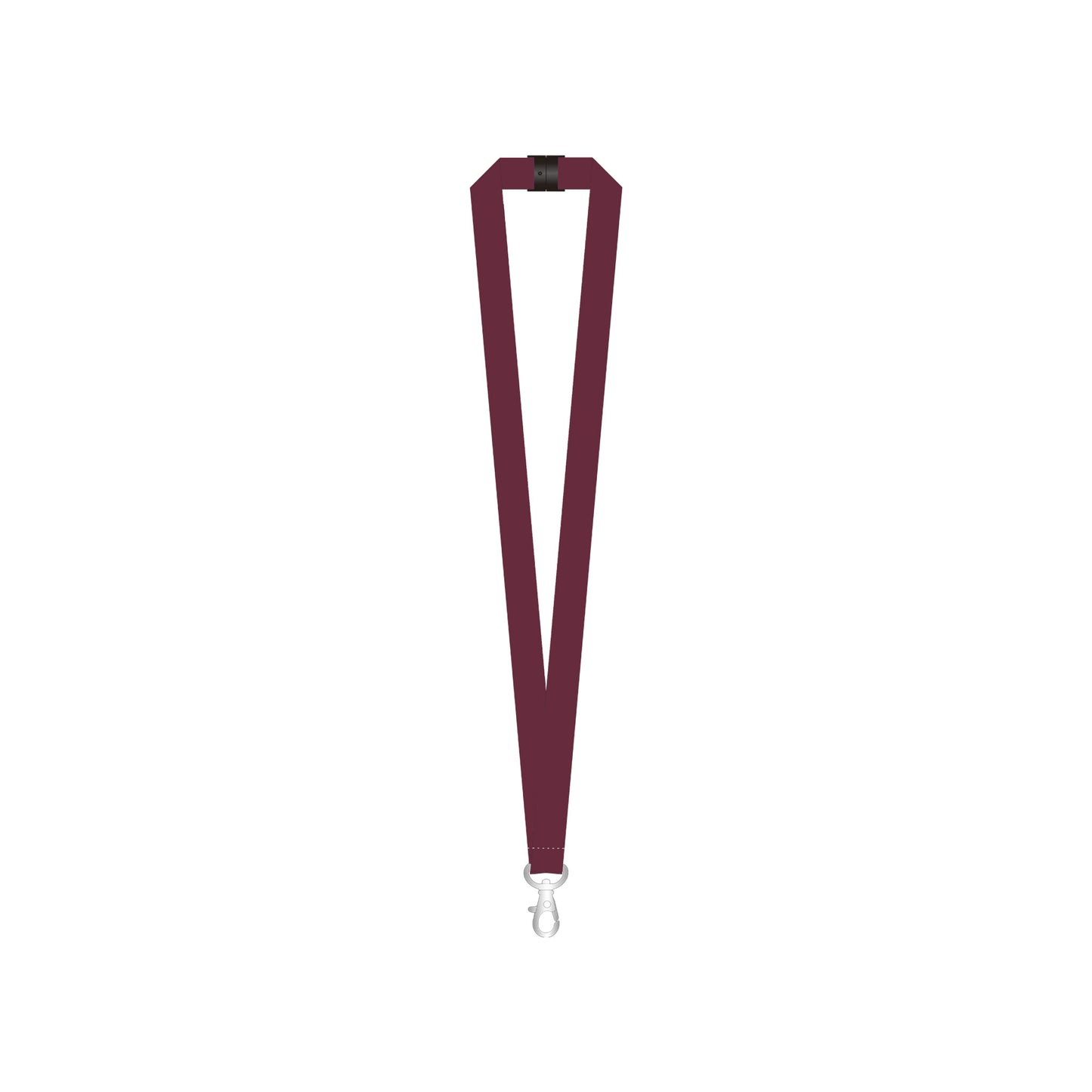 Custom Printed rPET Lanyard Promotional The Ethical Gift Box (DEV SITE) Burgundy  