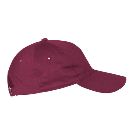 Fairtrade & Organic Cotton 5 Panel Cap Headwear The Ethical Gift Box (DEV SITE) Bordeaux  