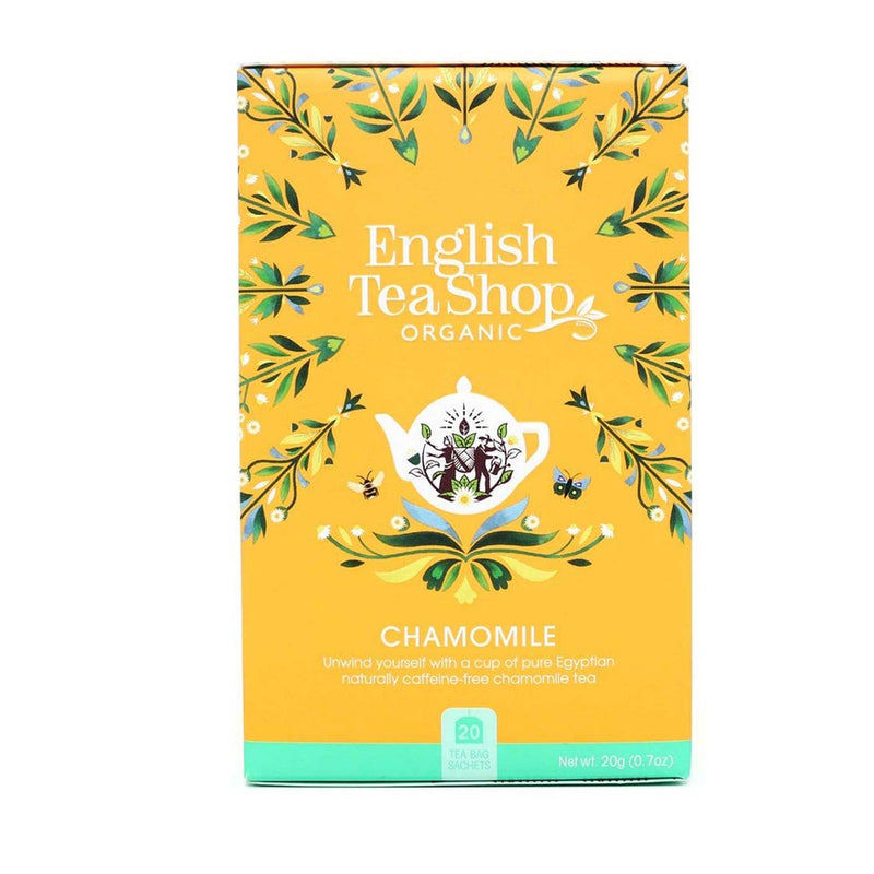 Chamomile Organic Tea - 20 Bags Grab & Go English Tea Shop   