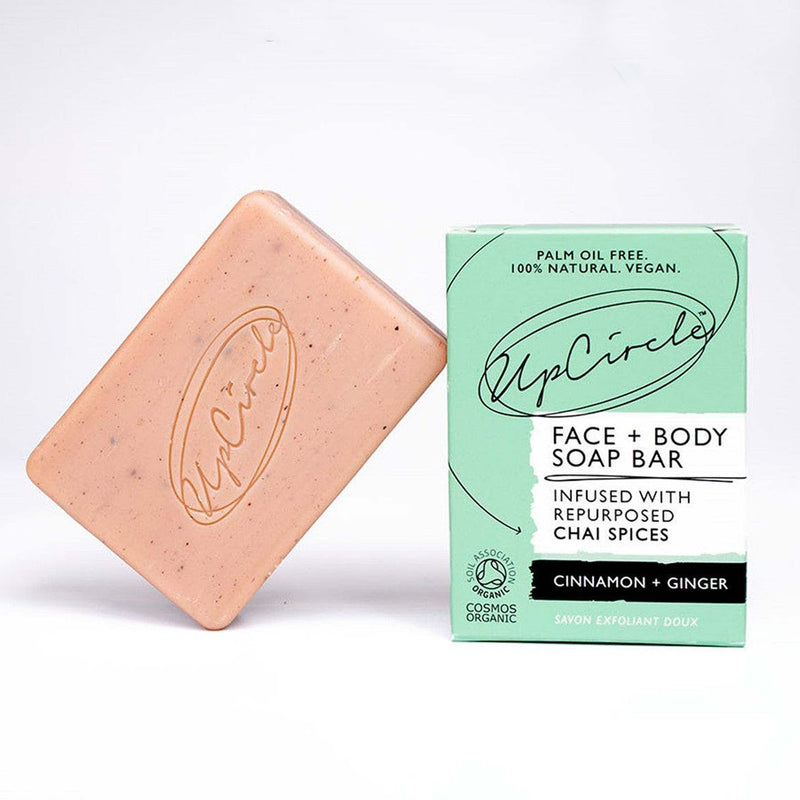 UpCircle Cinnamon & Ginger Chai Organic Soap (100g) Grab & Go UpCircle Beauty   