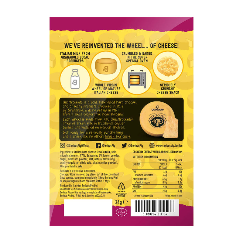 Crunchy Snacking Cheese - Caramelised Onion 24g Snacks & Nibbles The Ethical Gift Box (DEV SITE)   