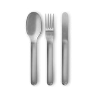 Black & Blum nesting stainless steel cutlery set with protective case, for sustainable corporate gifts thumbnail