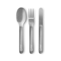 Black & Blum nesting stainless steel cutlery set with protective case, for sustainable corporate gifts thumbnail