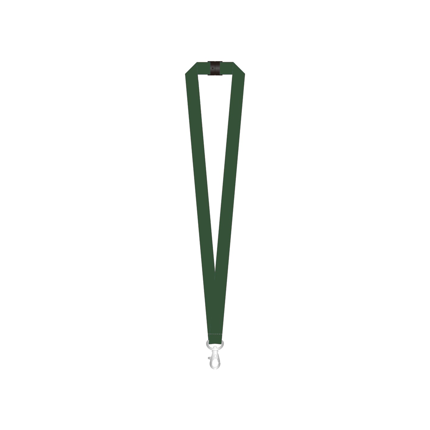Custom Printed rPET Lanyard Promotional The Ethical Gift Box (DEV SITE) Dark Green  