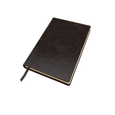 Distressed Leather A5 Casebound Notebook Notebooks & Pens The Ethical Gift Box (DEV SITE) Dark Brown  