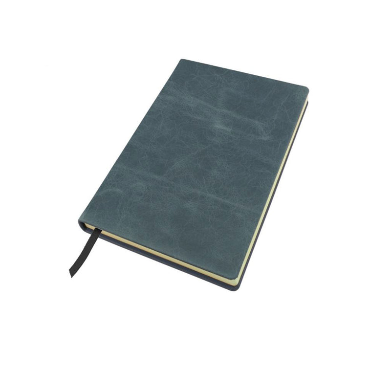 Distressed Leather A5 Casebound Notebook Notebooks & Pens The Ethical Gift Box (DEV SITE) Petrol Blue  