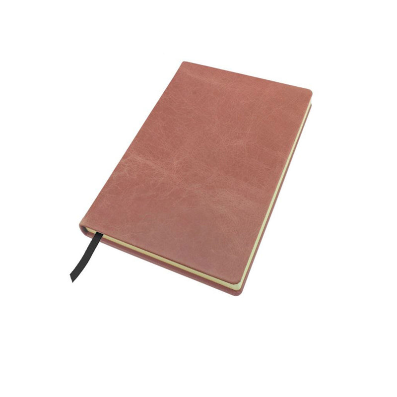 Distressed Leather A5 Casebound Notebook Notebooks & Pens The Ethical Gift Box (DEV SITE) Shell Pink  