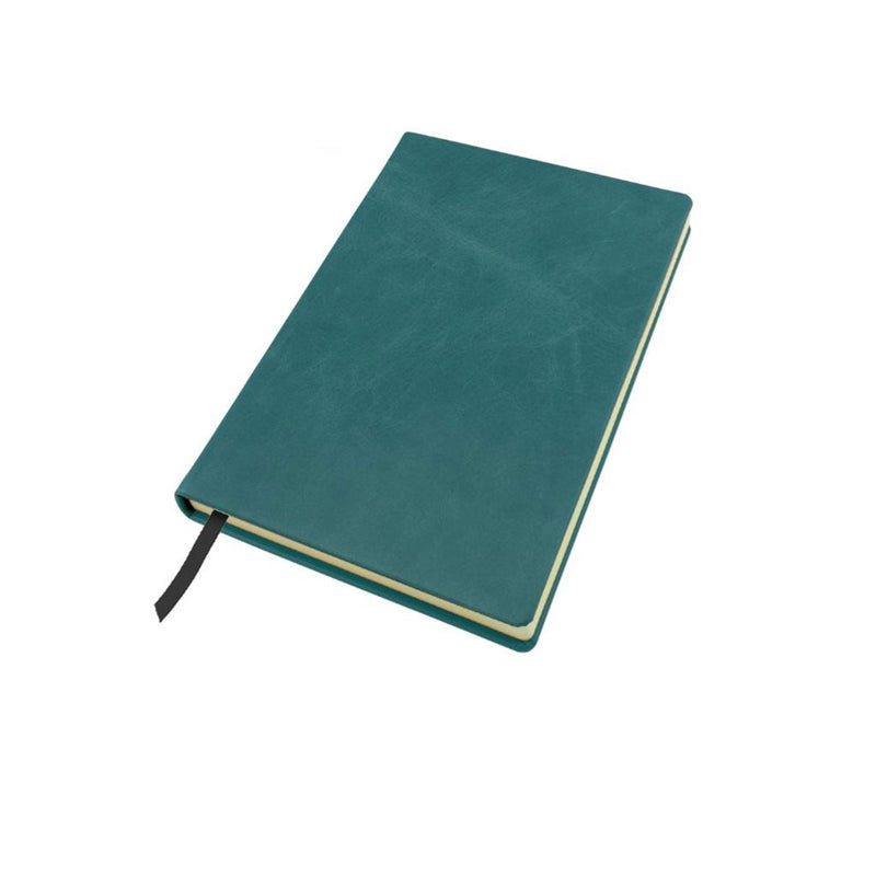 Distressed Leather A5 Casebound Notebook Notebooks & Pens The Ethical Gift Box (DEV SITE) Teal Blue  