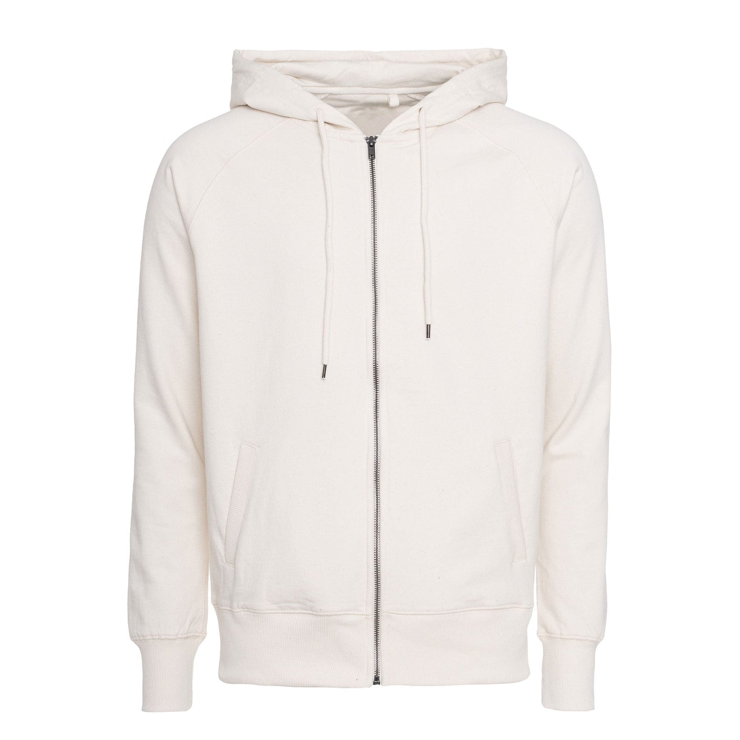 Pure Waste Unisex Hoodie w Zip Tops & Tees The Ethical Gift Box (DEV SITE) Ecru XXS 