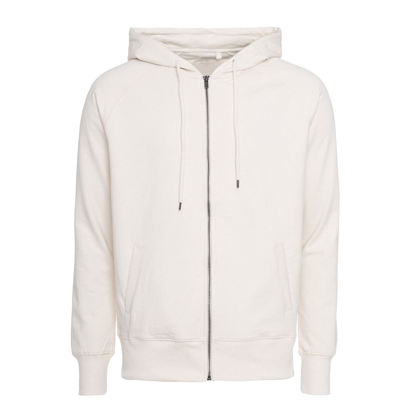 Pure Waste Unisex Hoodie w Zip Tops & Tees The Ethical Gift Box (DEV SITE) Ecru XXS 