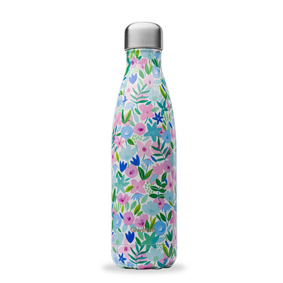 Qwetch Isothermal Bottle Flora Blue - 500ml Grab & Go Qwetch   