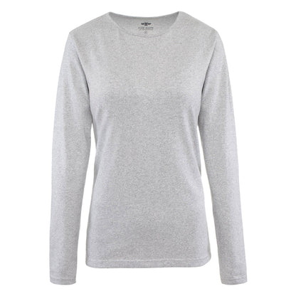 Pure Waste Womens Long Sleeve T-Shirt Tops & Tees The Ethical Gift Box (DEV SITE) Grey Melange XS 