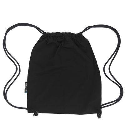 Organic Cotton Gym Bag Bags The Ethical Gift Box (DEV SITE) Black  