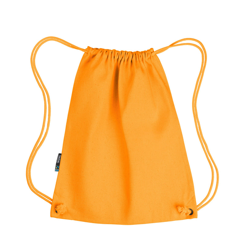 Organic Cotton Gym Bag Bags The Ethical Gift Box (DEV SITE) Okay Orange  
