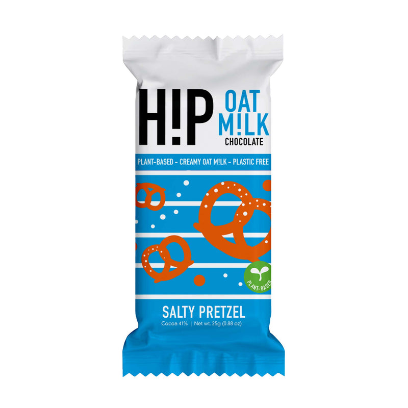 Salty Pretzel Oat Milk Chocolate Bar (25g) Grab & Go H!P   