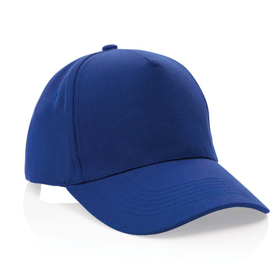 5 Panel Recycled Cotton Cap Headwear The Ethical Gift Box (DEV SITE) Blue  