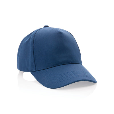 5 Panel Recycled Cotton Cap Headwear The Ethical Gift Box (DEV SITE) Navy  