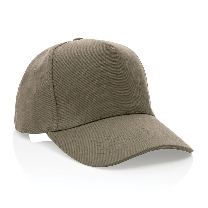 5 Panel Recycled Cotton Cap Headwear The Ethical Gift Box (DEV SITE) Khaki  