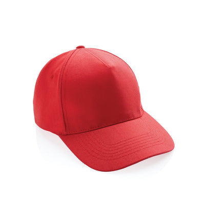 5 Panel Recycled Cotton Cap Headwear The Ethical Gift Box (DEV SITE) Luscious Red  