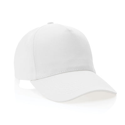 5 Panel Recycled Cotton Cap Headwear The Ethical Gift Box (DEV SITE) White  