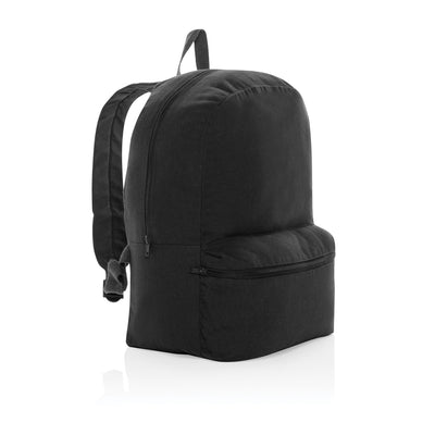 Recycled Canvas Undyed Backpack Bags The Ethical Gift Box (DEV SITE) Black  