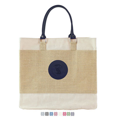 Jute Tote Bag Short Handles Bags The Ethical Gift Box (DEV SITE) Black  