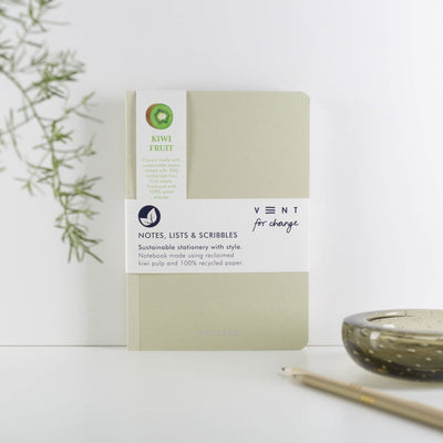 Recycled Sucseed A5 Notebook - Lined Notebooks & Pens The Ethical Gift Box (DEV SITE) Kiwi Fruit  