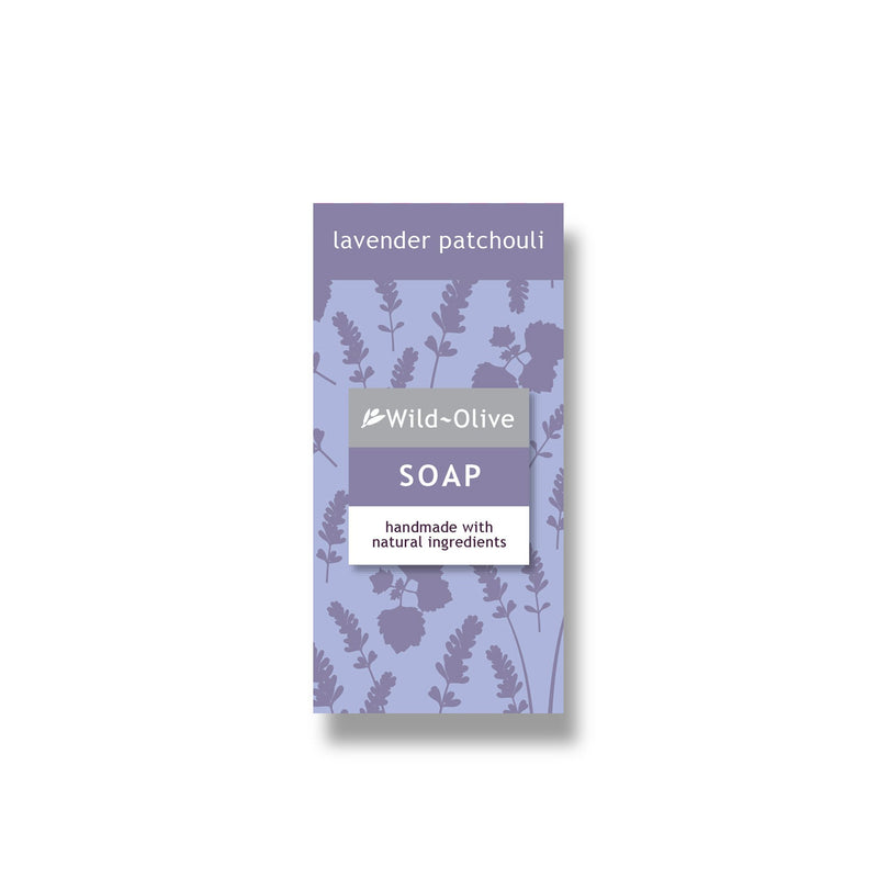 Lavender & Patchouli Soap - 50g Grab & Go Wild Olive   