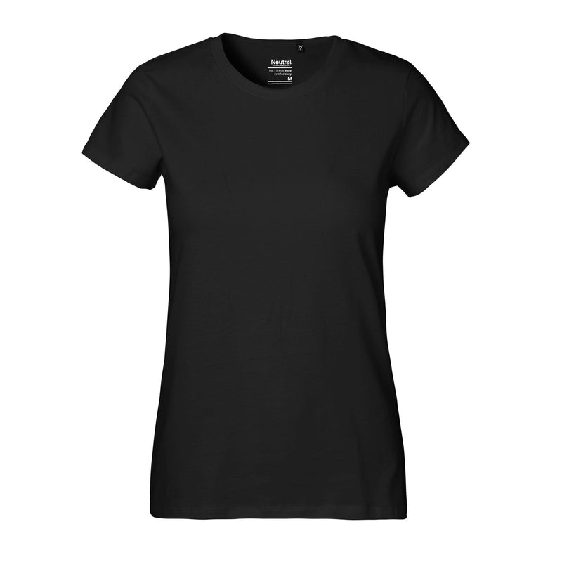 Womens Classic Organic Cotton T-Shirt Tops & Tees The Ethical Gift Box (DEV SITE) Black XS 