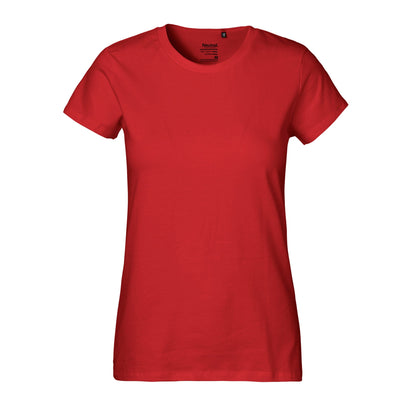 Womens Classic Organic Cotton T-Shirt Tops & Tees The Ethical Gift Box (DEV SITE) Red XS 