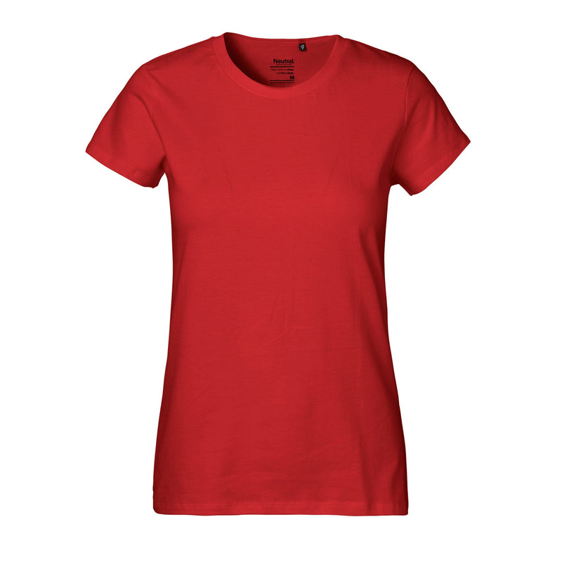 Womens Classic Organic Cotton T-Shirt Tops & Tees The Ethical Gift Box (DEV SITE) Red XS 