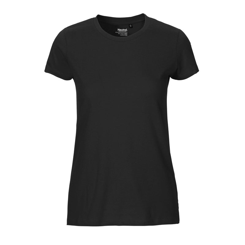 Womens Fit Organic Cotton T-Shirt Tops & Tees The Ethical Gift Box (DEV SITE) Black XS 