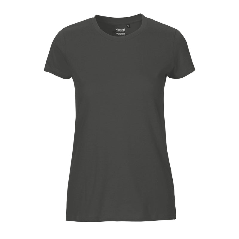 Womens Fit Organic Cotton T-Shirt Tops & Tees The Ethical Gift Box (DEV SITE) Charcoal XS 