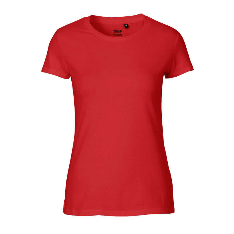 Womens Fit Organic Cotton T-Shirt Tops & Tees The Ethical Gift Box (DEV SITE) Red XS 
