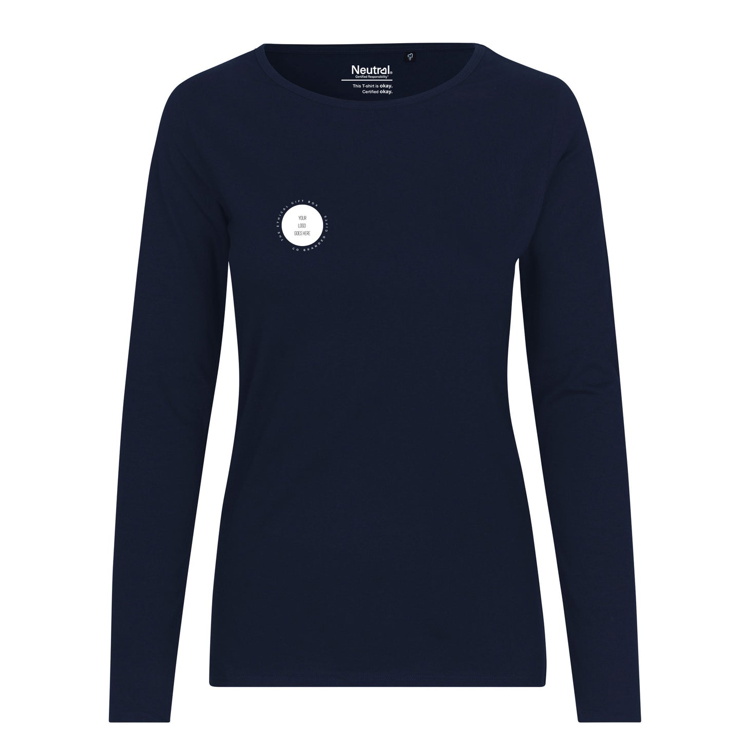 Womens Organic Long Sleeve Cotton T-Shirt Tops & Tees The Ethical Gift Box (DEV SITE)   