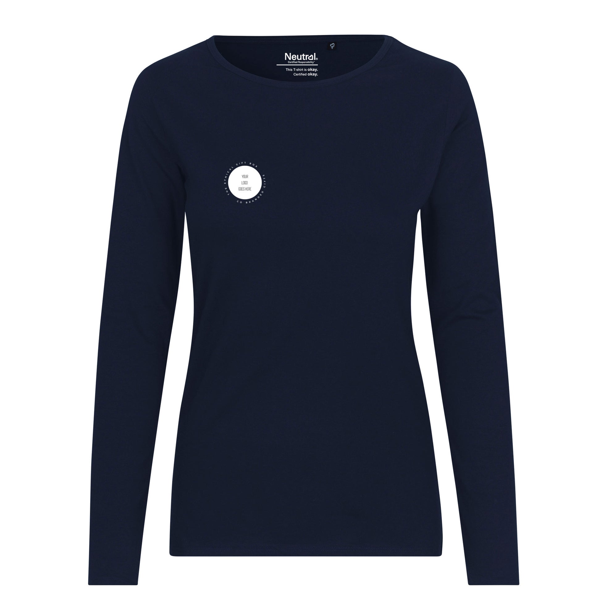 Womens Organic Long Sleeve Cotton T-Shirt Tops & Tees The Ethical Gift Box (DEV SITE)   
