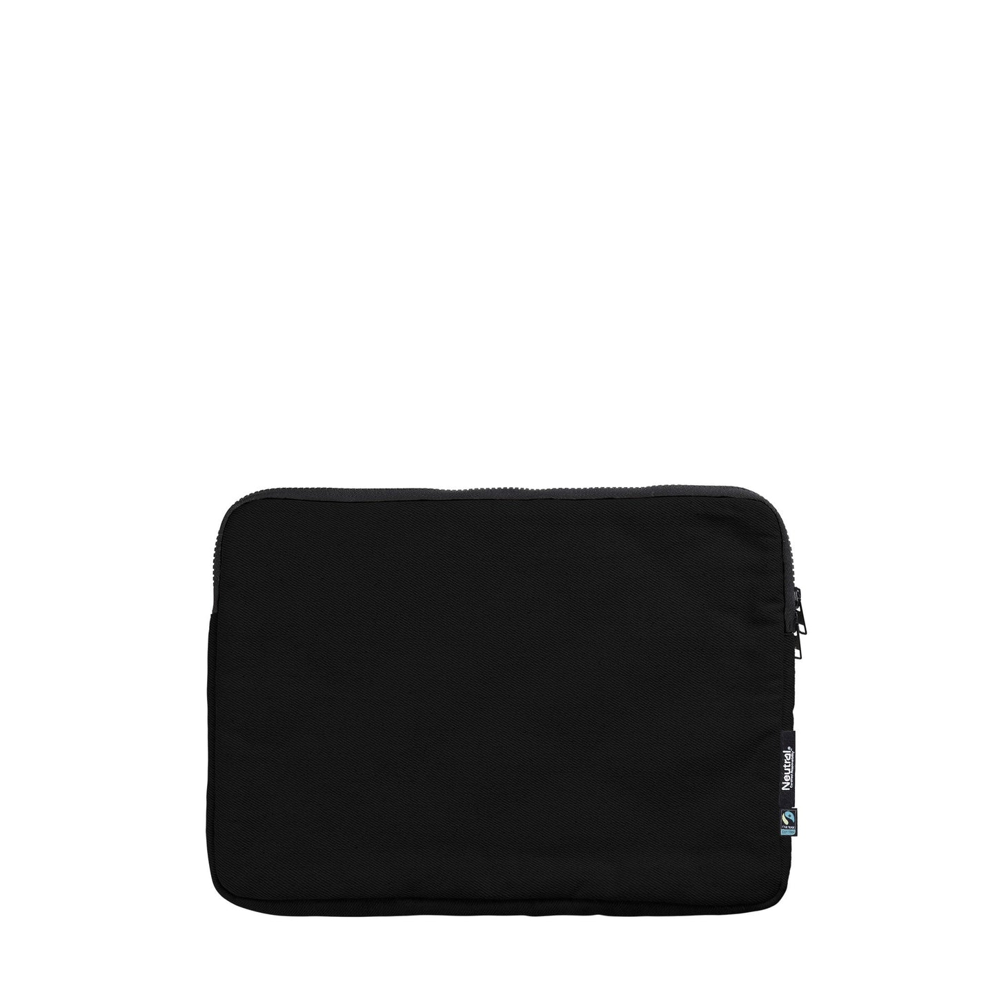 Organic Cotton Lap Top Bag 13" Bags The Ethical Gift Box (DEV SITE) Black  