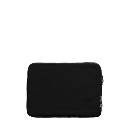 Organic Cotton Lap Top Bag 13" Bags The Ethical Gift Box (DEV SITE) Black  