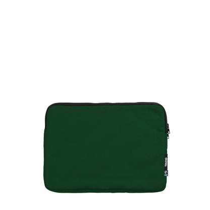 Organic Cotton Lap Top Bag 13" Bags The Ethical Gift Box (DEV SITE) Bottle Green  