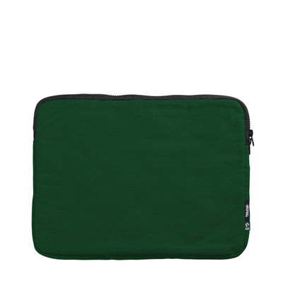 Organic Cotton Lap Top Bag 15" Bags The Ethical Gift Box (DEV SITE) Bottle Green  