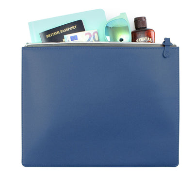 Como Large Zipped Pouch Accessories The Ethical Gift Box (DEV SITE) Blue  