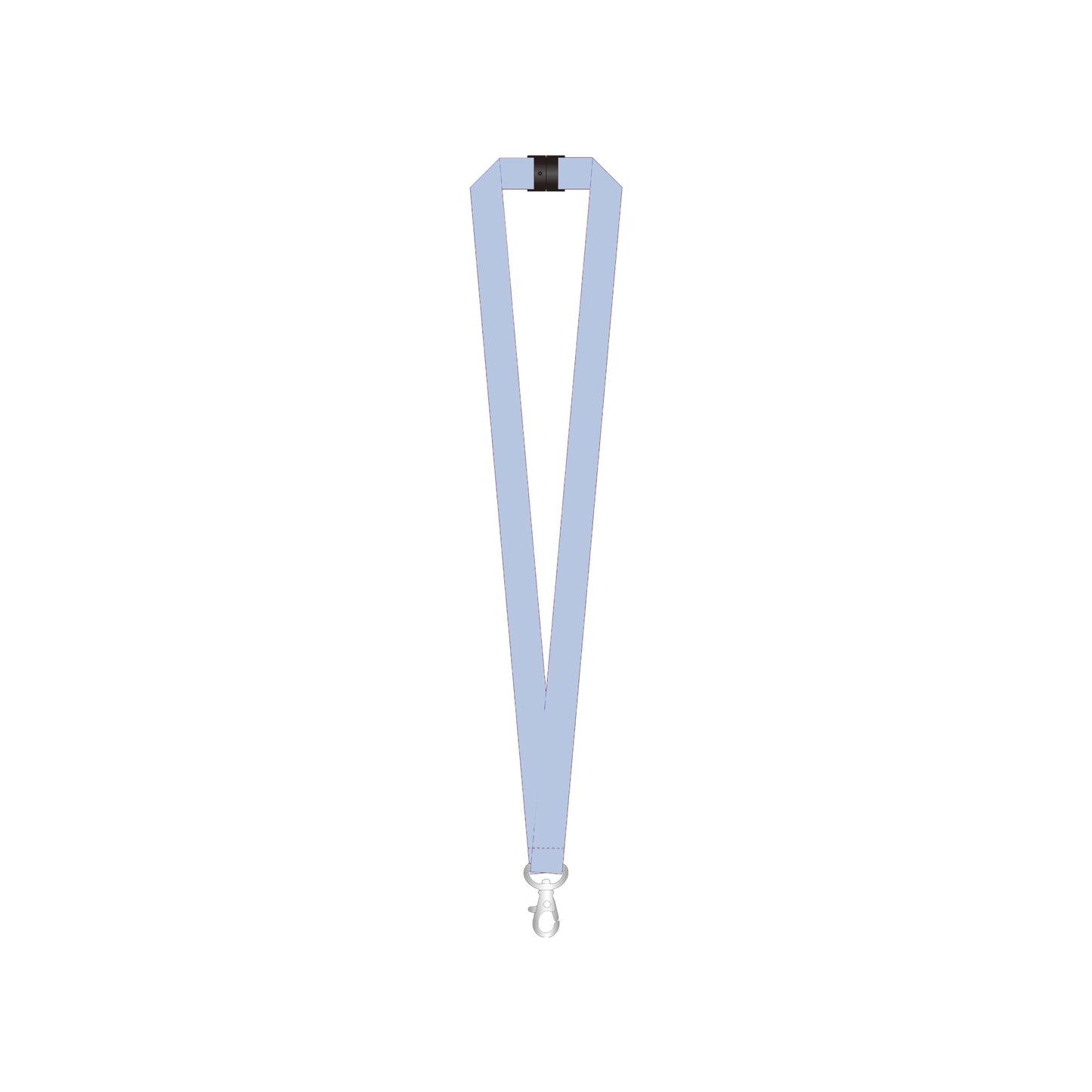 Custom Printed rPET Lanyard Promotional The Ethical Gift Box (DEV SITE) Light Blue  