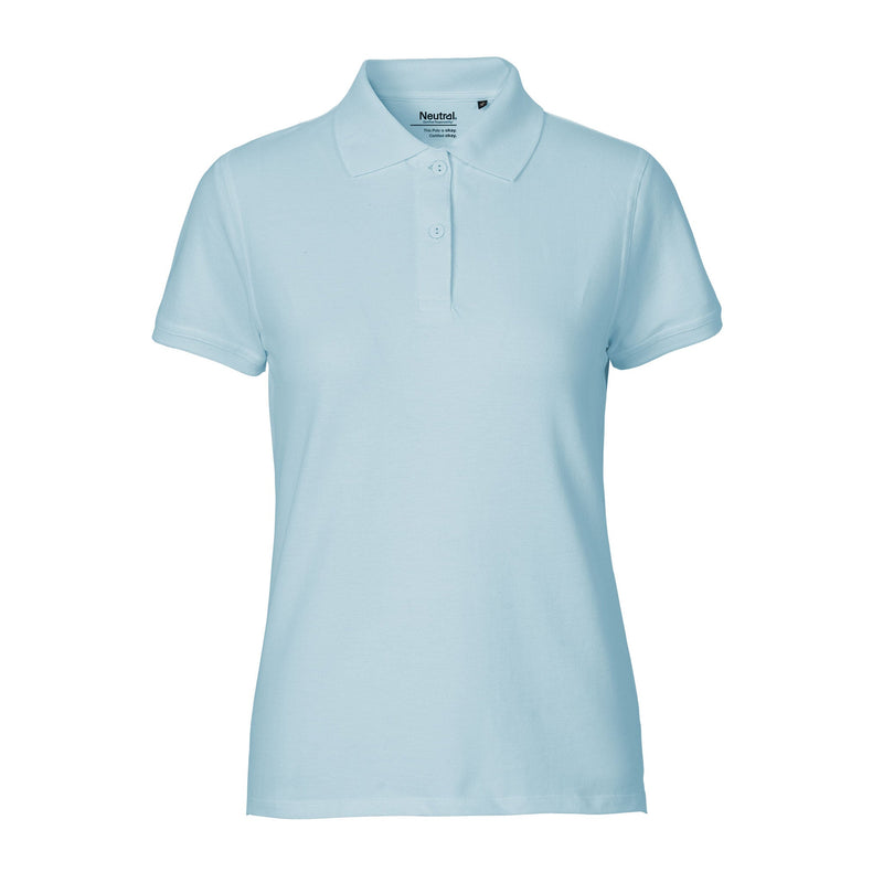 Ladies Classic Organic Cotton Polo Tops & Tees The Ethical Gift Box (DEV SITE) Light Blue XS 