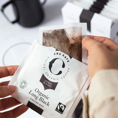 Organic Long Black 10 Coffee Bags Hot Drinks The Ethical Gift Box (DEV SITE)   