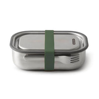 Black & Blum large stainless steel lunch box, oven and freezer safe, for branded corporate gifting, Olive thumbnail