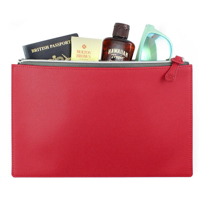 Como Medium Zipped Pouch Accessories The Ethical Gift Box (DEV SITE) Raspberry  