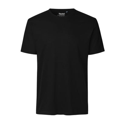 Mens Organic Cotton Interlock T-Shirt Tops & Tees The Ethical Gift Box (DEV SITE) Black S 